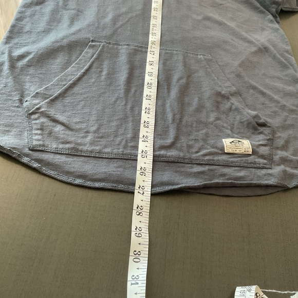 VANS Gray Hoodie Pullover Lightweight Long Sleeve Drawstring Pouch Pocket Sz S - Picture 6 of 7